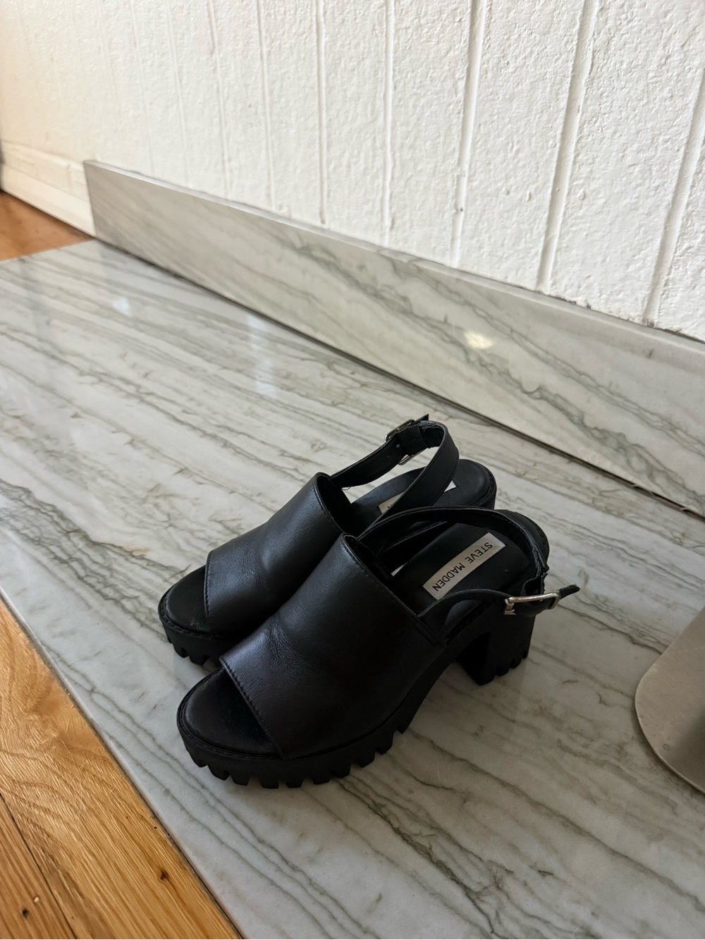 Steve Madden Black Platforms - Picture 3 of 5